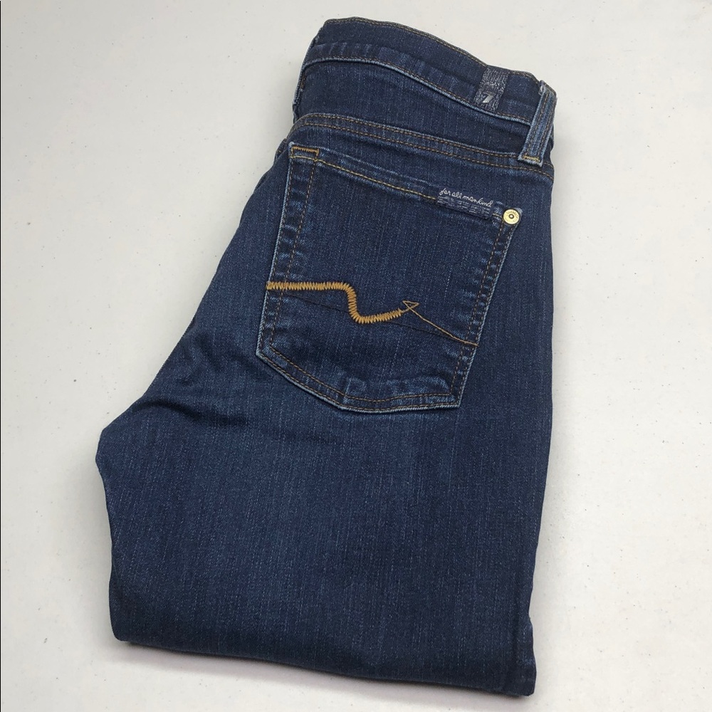 7 for ALL MANKIND GWENEVERE ANKLE SKINNY JEANS 27x27 ⭐️